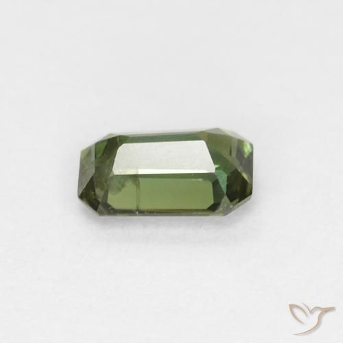 Kornerupina Verde oscuro natural de 0.31 ct, Corte Octágono / Esmeralda, VS-SI