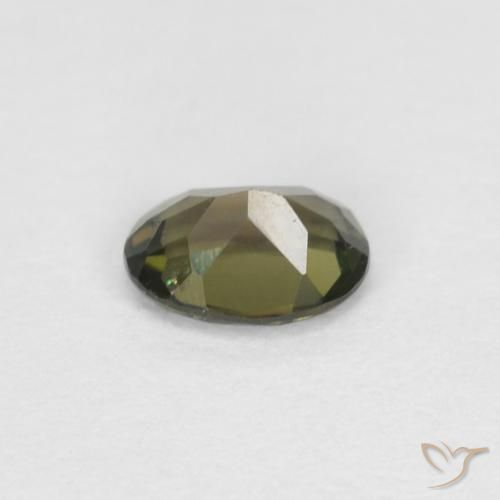 Kornerupina Verde oscuro natural de 0.29 ct, Ovalada, VVS