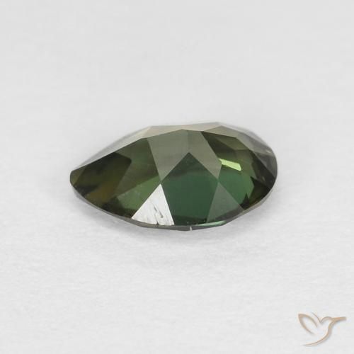 Kornerupina Medium Light Green natural de 0.40 ct, En forma de pera, VVS