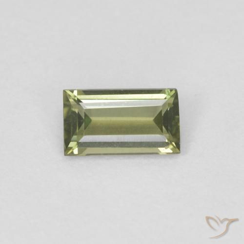 0.25ct Natural Medium Dark-Green Kornerupina, Corte Baguette, VVS