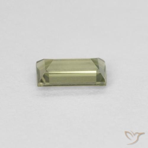 Kornerupina Medium Dark-Green natural de 0.25 ct, Corte Baguette, VVS