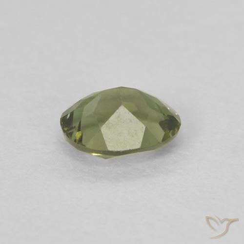 Kornerupina Verde bosque cálido natural de 0.25 ct, Ovalada, VVS-VS