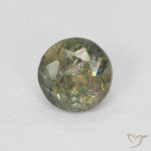0.11ct Natural Medium Dark-Green Kornerupina, Redondo, VS-SI