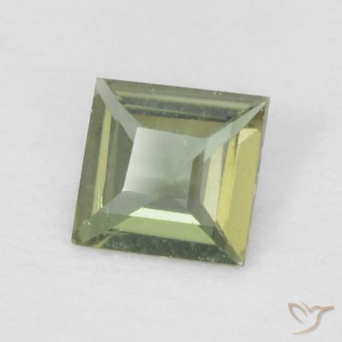 Kornerupina Medium Dark-Green natural de 0.13 ct, Cuadrado, VVS