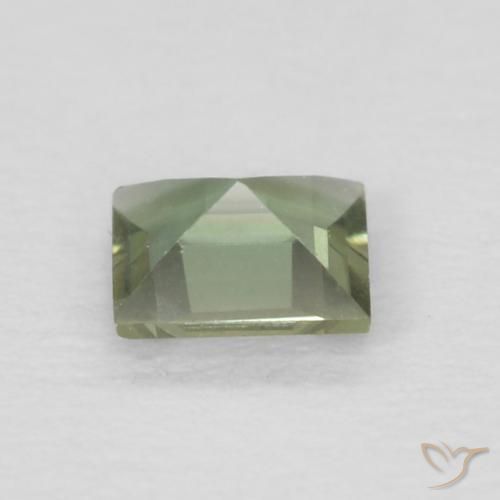 Kornerupina Medium Dark-Green natural de 0.13 ct, Cuadrado, VVS