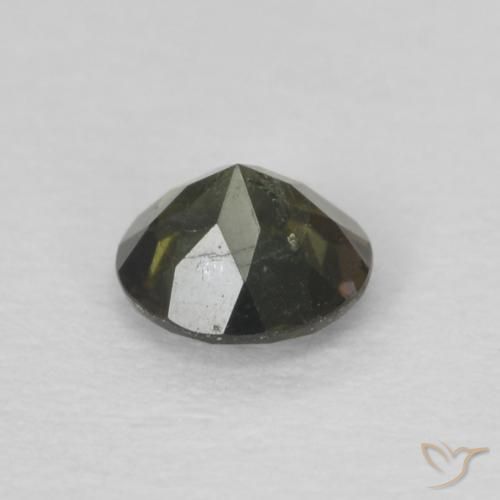 Kornerupina Verde terroso natural de 0.21 ct, Redondo, VS