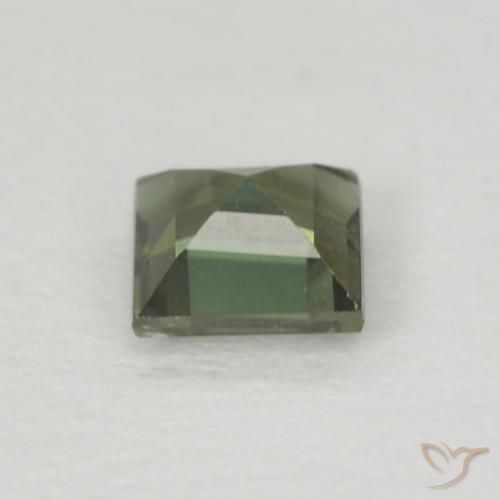 Kornerupina Verde cálido natural de 0.21 ct, Cuadrado, VS