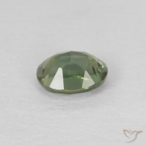 Kornerupina Verde bosque claro natural de 0.17 ct, Ovalada, VS