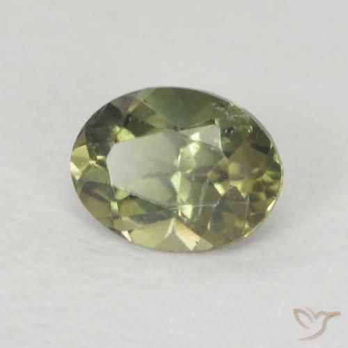 Kornerupina Verde claro natural de 0.25 ct, Ovalada, VS
