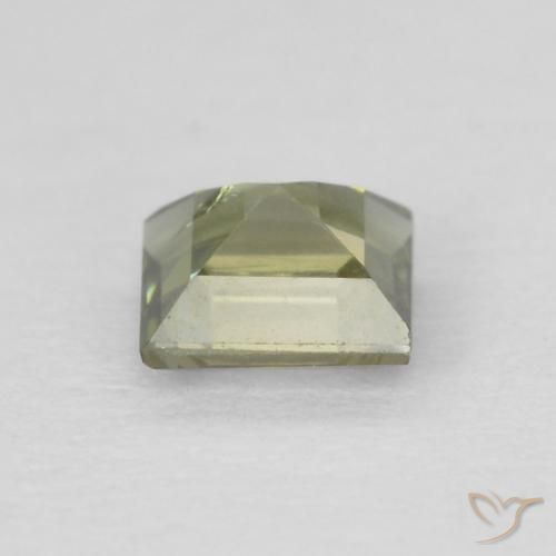 Kornerupina Verde bosque claro natural de 0.25 ct, Cuadrado, VS