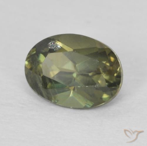 Kornerupina Verde bosque natural de 0.32 ct, Ovalada, VS