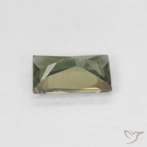 Kornerupina Verde marrón natural de 0.31 ct, Corte Baguette, VS