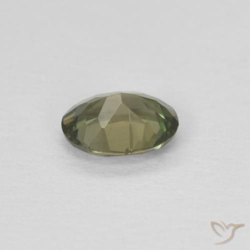 Kornerupina Verde marrón natural de 0.26 ct, Ovalada, VVS-VS