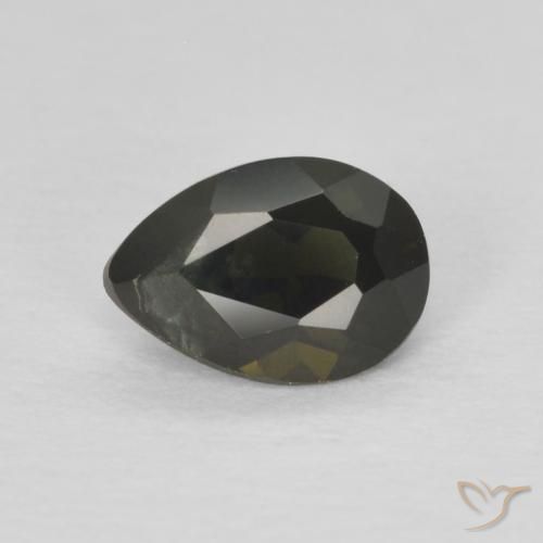0.42ct Natural Verde terroso intenso Kornerupina, En forma de pera, VS