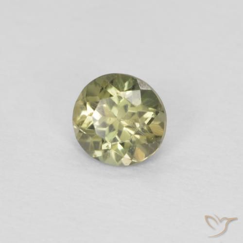 Kornerupina Verde salvia natural de 0.20 ct, Redondo, VS