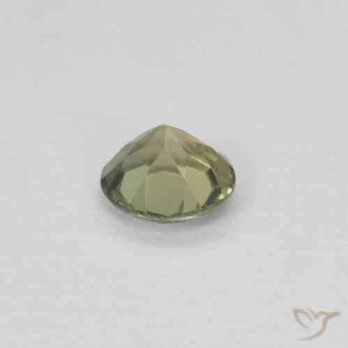 Kornerupina Verde salvia natural de 0.20 ct, Redondo, VS