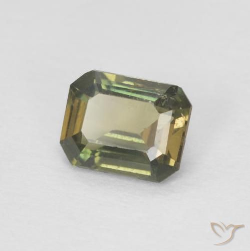 Kornerupina Verde marrón natural de 0.37 ct, Corte Octágono / Esmeralda, VS