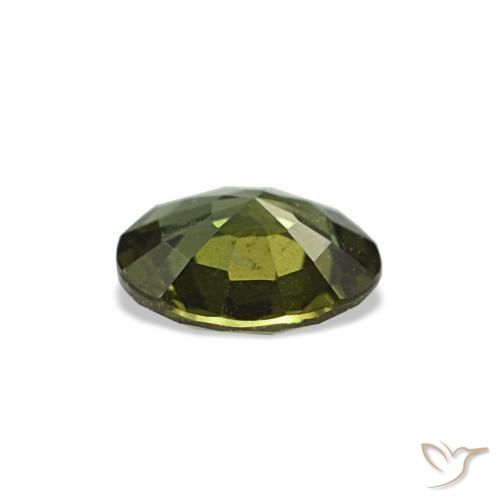 Kornerupina verde natural de 0,35 ct, corte redondo, VS