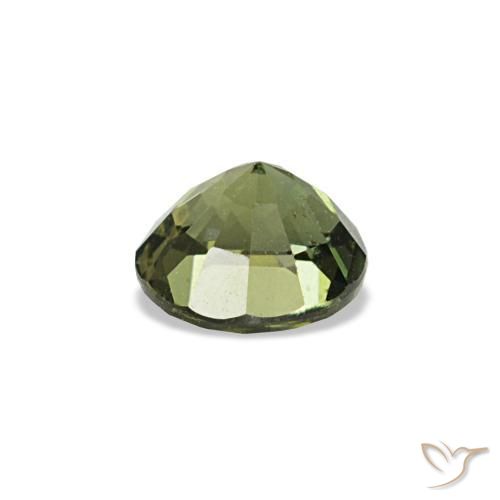 Kornerupina verde natural de 0,33 ct, corte redondo, VS