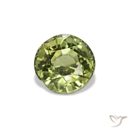 Kornerupina verde de 0,54 ct, redondo, VS-SI