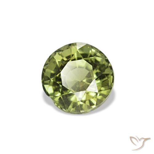 Kornerupina verde natural de 0,54 ct, corte redondo, VS-SI