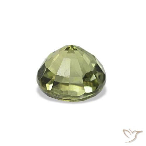 Kornerupina verde natural de 0,54 ct, corte redondo, VS-SI