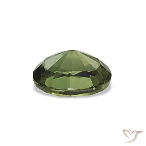 Kornerupina verde natural de 0,63 ct, corte óvalo, VVS