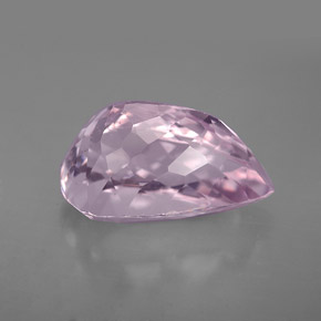 Kunzita rosa natural de 5,93 ct, en forma de pera, VS