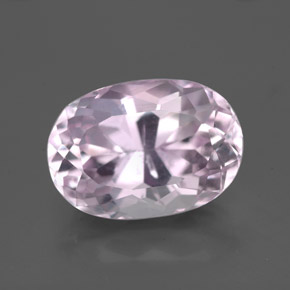 Kunzita rosa natural de 6,89 ct, corte óvalo, VS