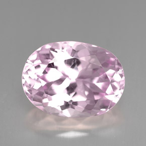 Kunzita rosa natural de 7,13 ct, corte óvalo, VS