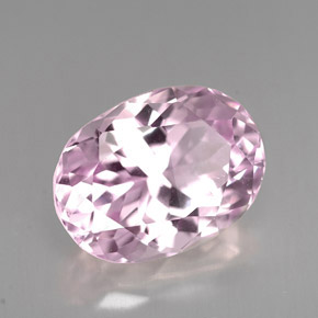 Kunzita rosa natural de 7,13 ct, corte óvalo, VS