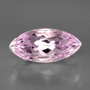 Kunzita rosa natural de 13,87 ct, marquesa, VVS