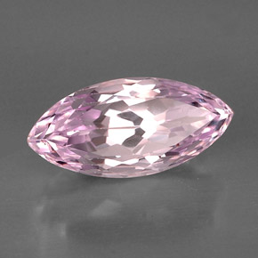 Kunzita rosa natural de 13,87 ct, marquesa, VVS