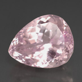 Kunzita rosa natural de 13,06 ct, en forma de pera, VS