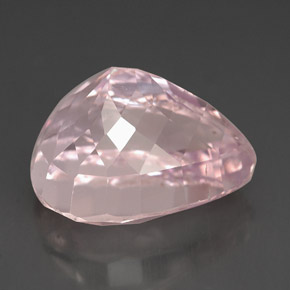 Kunzita rosa natural de 13,06 ct, en forma de pera, VS