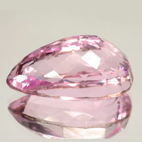 Kunzita rosa natural de 27,82 ct, en forma de pera, VS