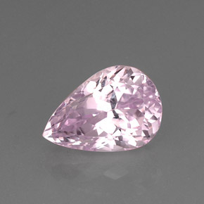 Kunzita rosa natural de 11,06 ct, en forma de pera, VS-SI