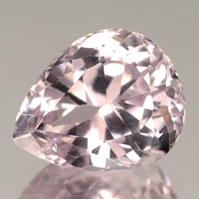 Kunzita rosa natural de 6,72 ct, en forma de pera, VS-SI
