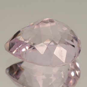 Kunzita rosa natural de 6,72 ct, en forma de pera, VS-SI