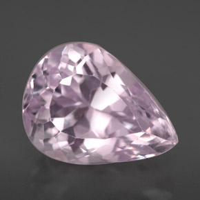 Kunzita rosa natural de 8,08 ct, en forma de pera, VS