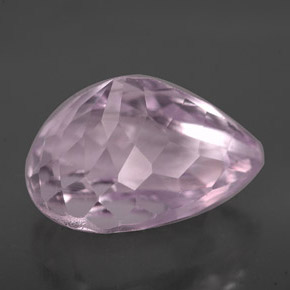 Kunzita rosa natural de 8,08 ct, en forma de pera, VS