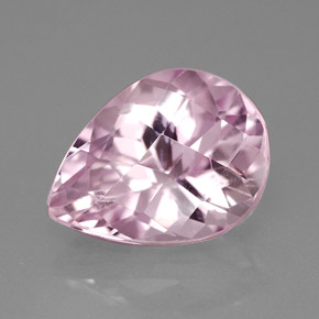 Kunzita rosa natural de 5,18 ct, en forma de pera, VS