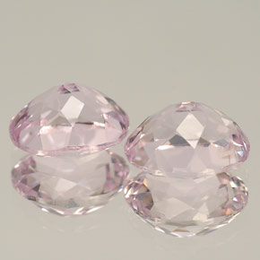 Gemas de kunzita rosa natural de  ct, corte óvalo, VVS