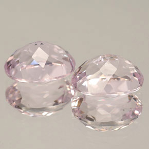 Gemas de kunzita rosa natural de  ct, corte óvalo, VVS