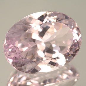 Kunzita rosa natural de 14,09 ct, corte óvalo, IF