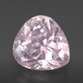 Kunzita rosa natural de 9,71 ct, en forma de pera, VVS-VS