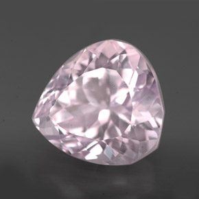Kunzita rosa natural de 9,71 ct, en forma de pera, VVS-VS