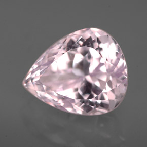 Kunzita rosa natural de 8,09 ct, en forma de pera, VVS-VS