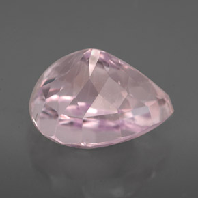 Kunzita rosa natural de 8,09 ct, en forma de pera, VVS-VS