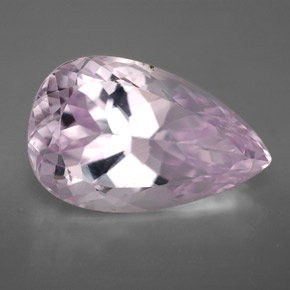 Kunzita rosa natural de 11,22 ct, en forma de pera, VVS